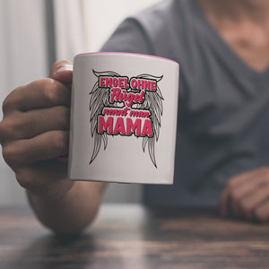 Engel ohne Flügel nennt man Mama Kaffeebecher mit Spruch