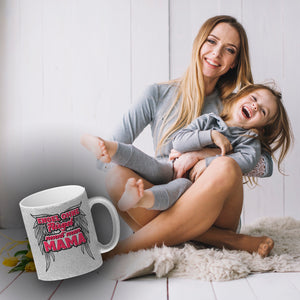 Engel ohne Flügel nennt man Mama Kaffeebecher mit Spruch