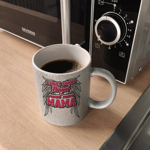 Engel ohne Flügel nennt man Mama Kaffeebecher mit Spruch
