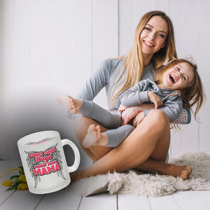 Engel ohne Flügel nennt man Mama Kaffeebecher mit Spruch