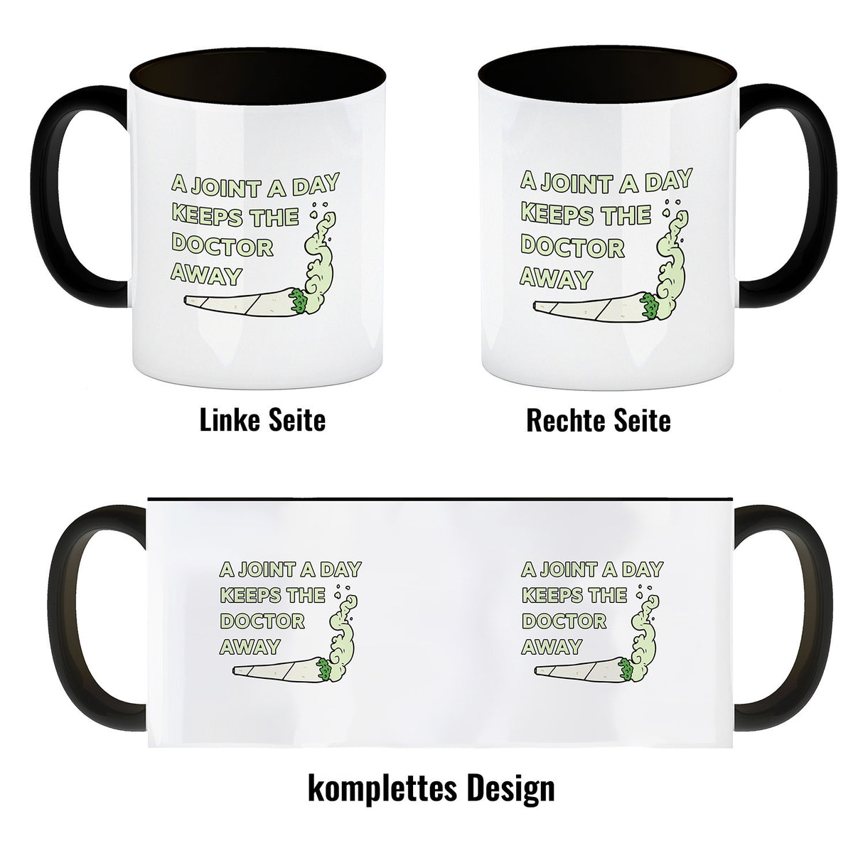 A Joint A Day Keeps The Doctor Away Kaffeebecher mit Spruch