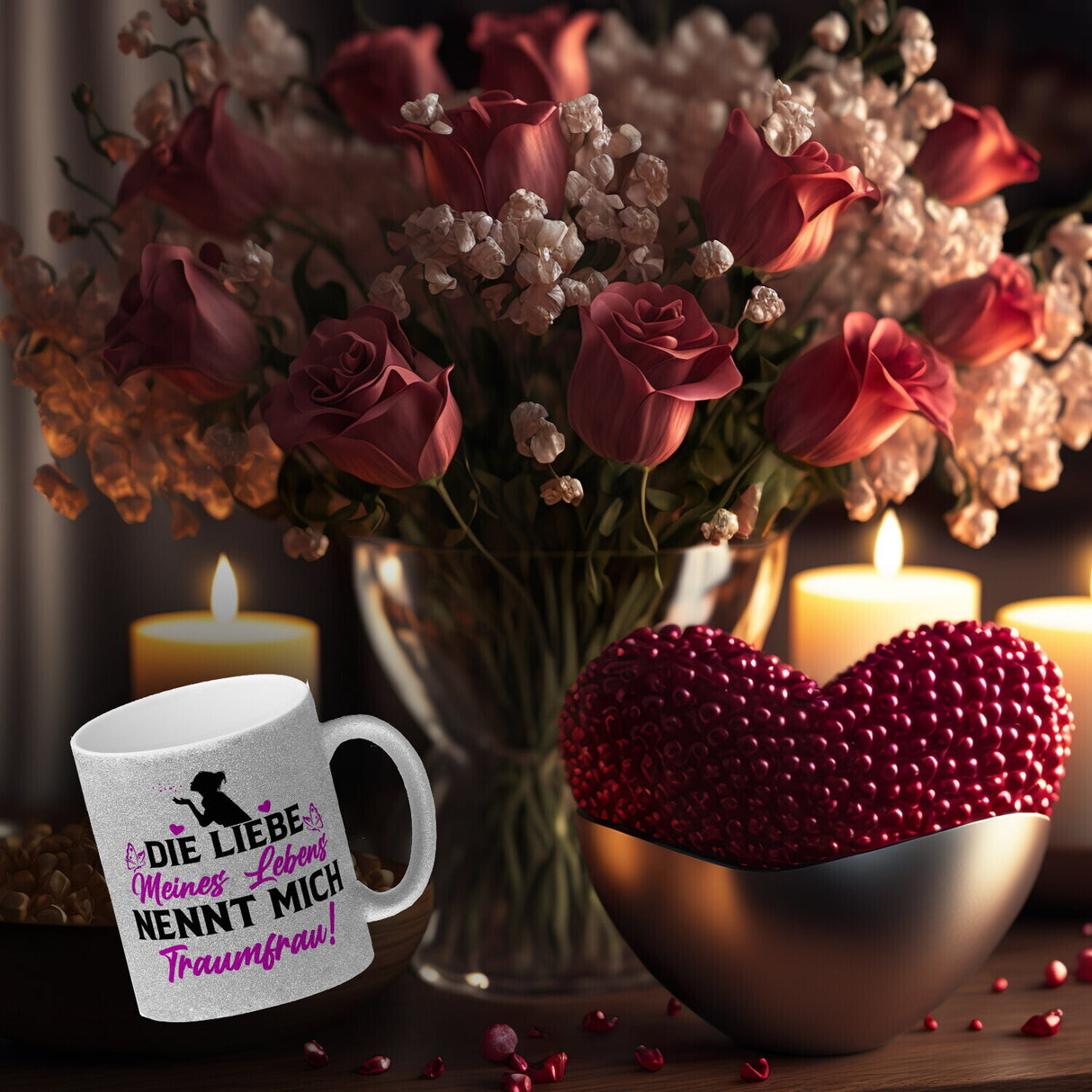 Die Liebe meines Lebens nennt mich Traumfrau Kaffeebecher zum Valentinstag
