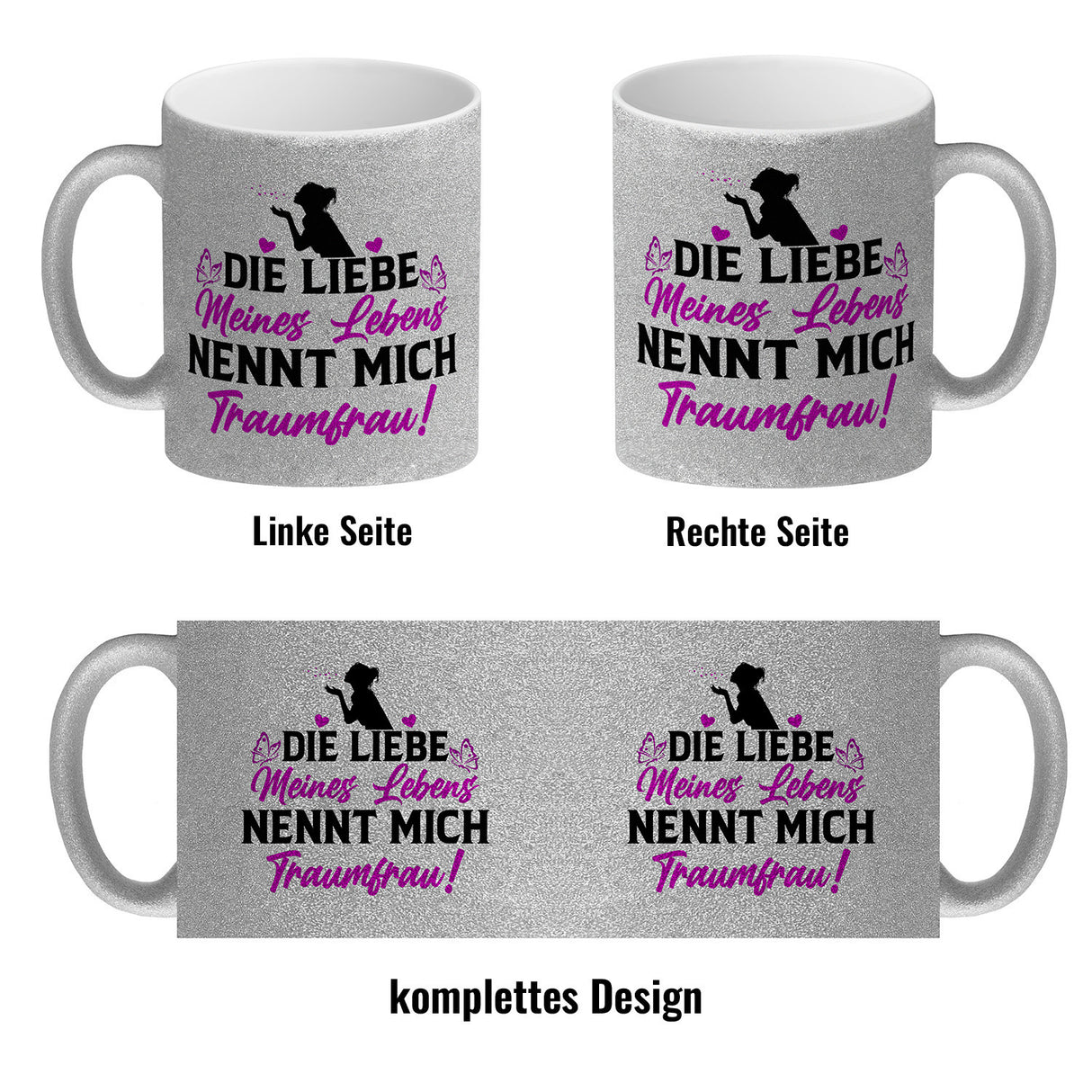 Die Liebe meines Lebens nennt mich Traumfrau Kaffeebecher zum Valentinstag