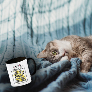 Meine Katze liebt mich Katzen Spruch Kaffeebecher für Katzenliebhaber