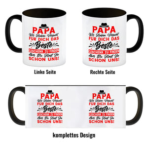Papa wir haben versucht das beste Geschenk zu finden... Kaffeebecher