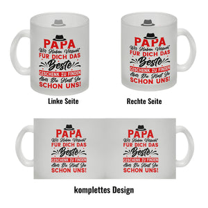 Papa wir haben versucht das beste Geschenk zu finden... Kaffeebecher