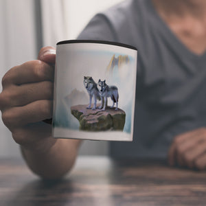 Wolf Kaffeebecher einzigartig für Wolf- und Naturliebhaber