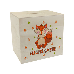 Fuchs Spardose mit Spruch Fox Bank