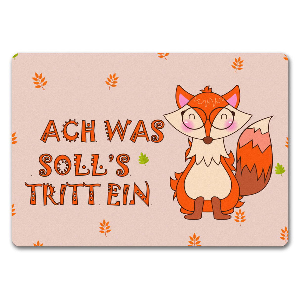 Fuchs Fußmatte in 35x50 cm mit Spruch Oh for fox sake come in