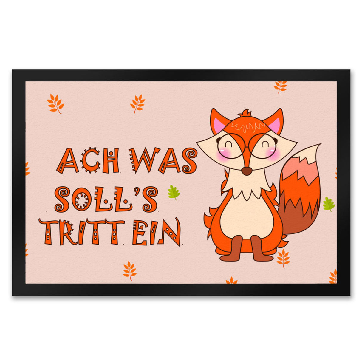 Fuchs Fußmatte in 35x50 cm mit Spruch Oh for fox sake come in