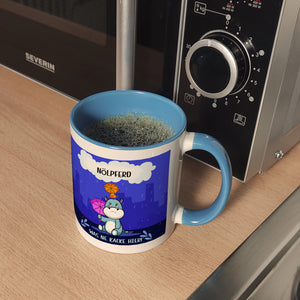 Nilpferd Kaffeebecher mit Spruch Nölpferd Was ne Kacke hier!