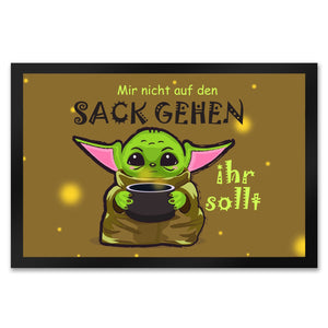 Science-Fiction Fußmatte in 35x50 cm mit Spruch nicht auf den Sack gehen ihr sollt