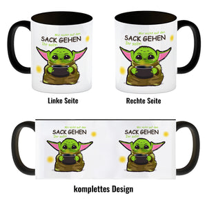 Science-Fiction Kaffeebecher mit Spruch nicht auf den Sack gehen ihr sollt