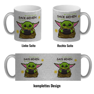 Science-Fiction Kaffeebecher mit Spruch nicht auf den Sack gehen ihr sollt
