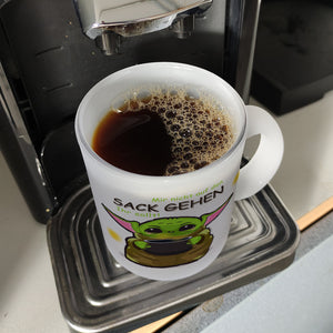Science-Fiction Kaffeebecher mit Spruch nicht auf den Sack gehen ihr sollt