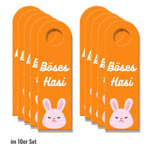 Gutes Hasi - Böses Hasi Hasen Türhänger -grün