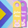 Gutes Hasi - Böses Hasi Hasen Türhänger -grün