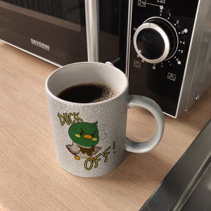 Enten Kaffeebecher mit Spruch DUCK OFF!