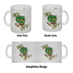 Enten Kaffeebecher mit Spruch DUCK OFF!