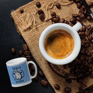 Ziegen Kaffeebecher mit Spruch Zicken DADDY