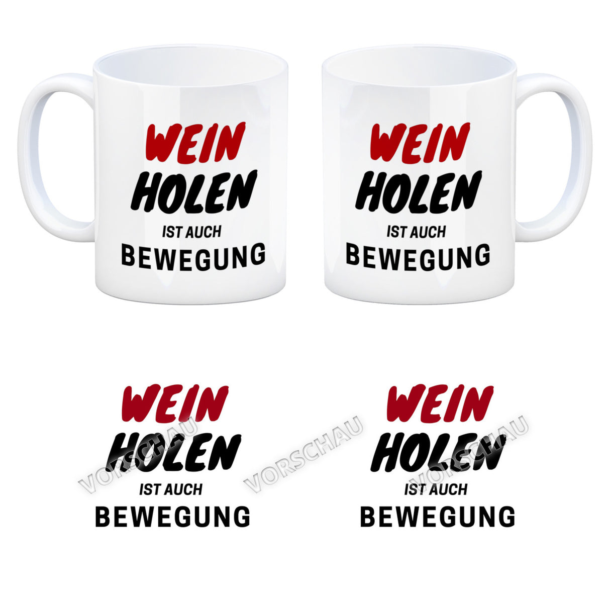 Bier Kaffeebecher mit Spruch - Bier holen ist auch Bewegung