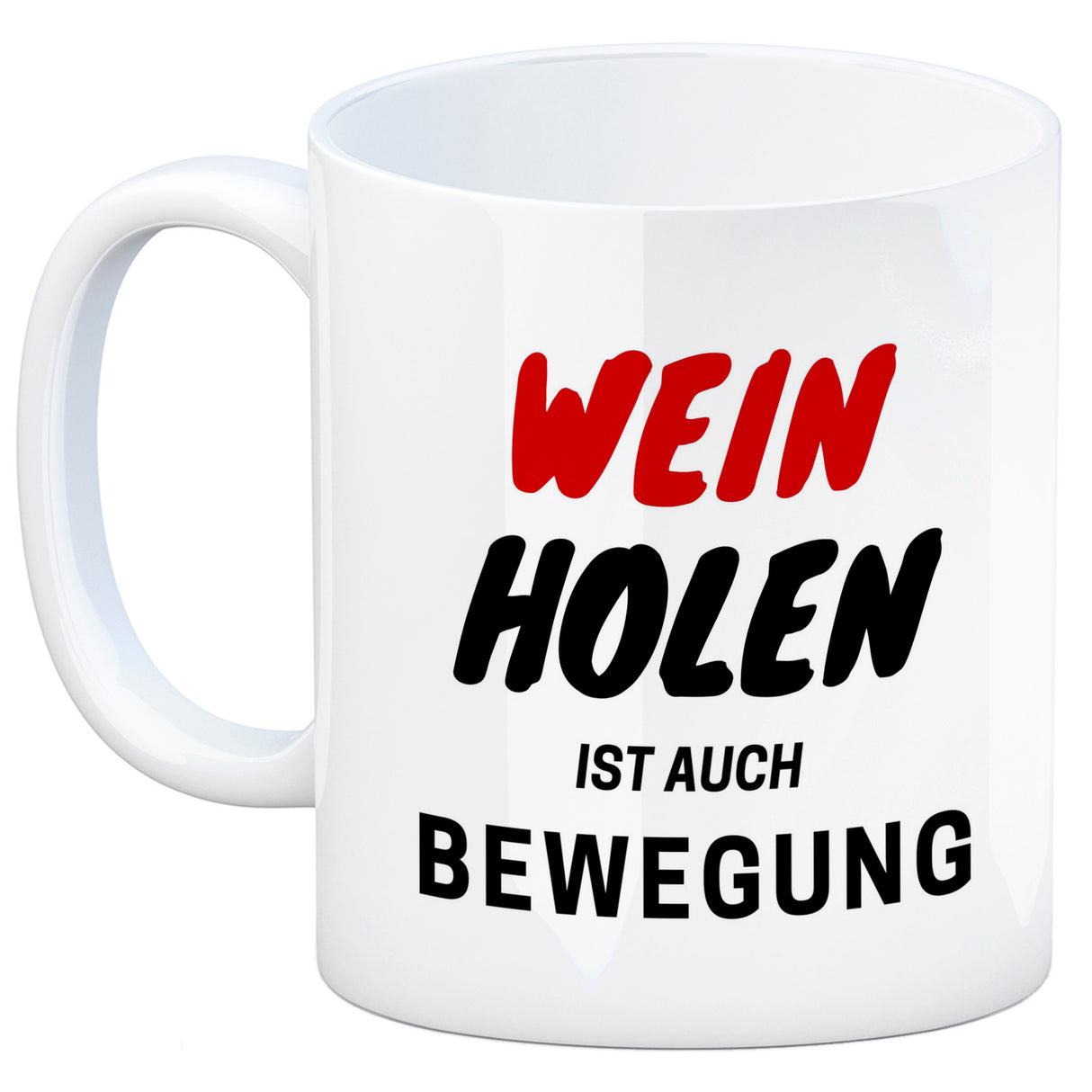 Bier Kaffeebecher mit Spruch - Bier holen ist auch Bewegung