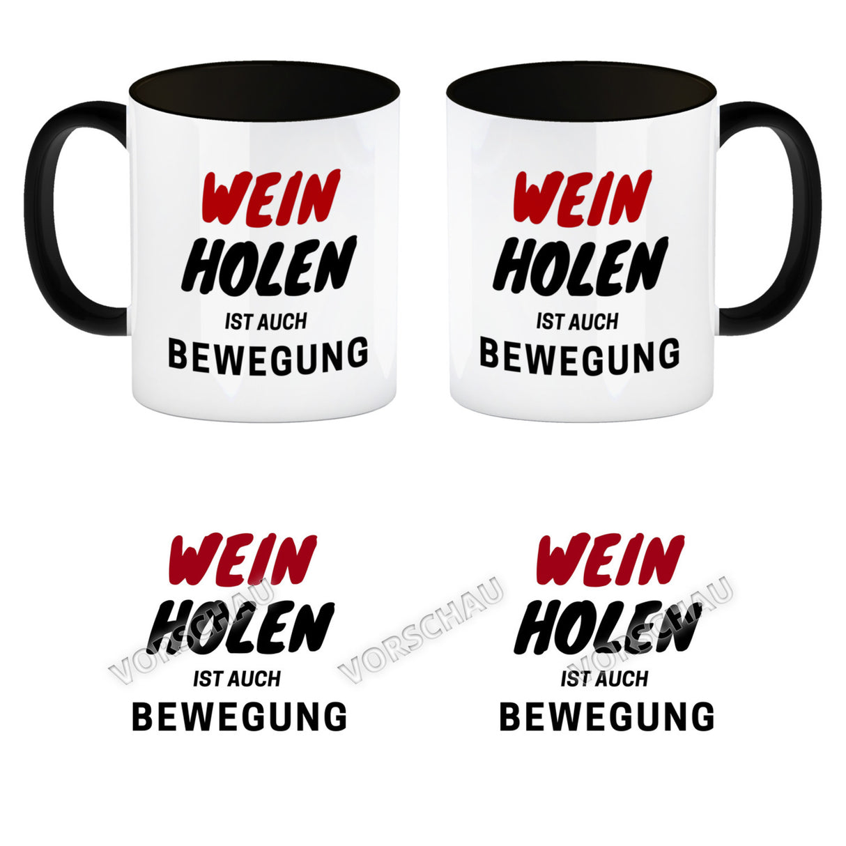 Bier Kaffeebecher mit Spruch - Bier holen ist auch Bewegung