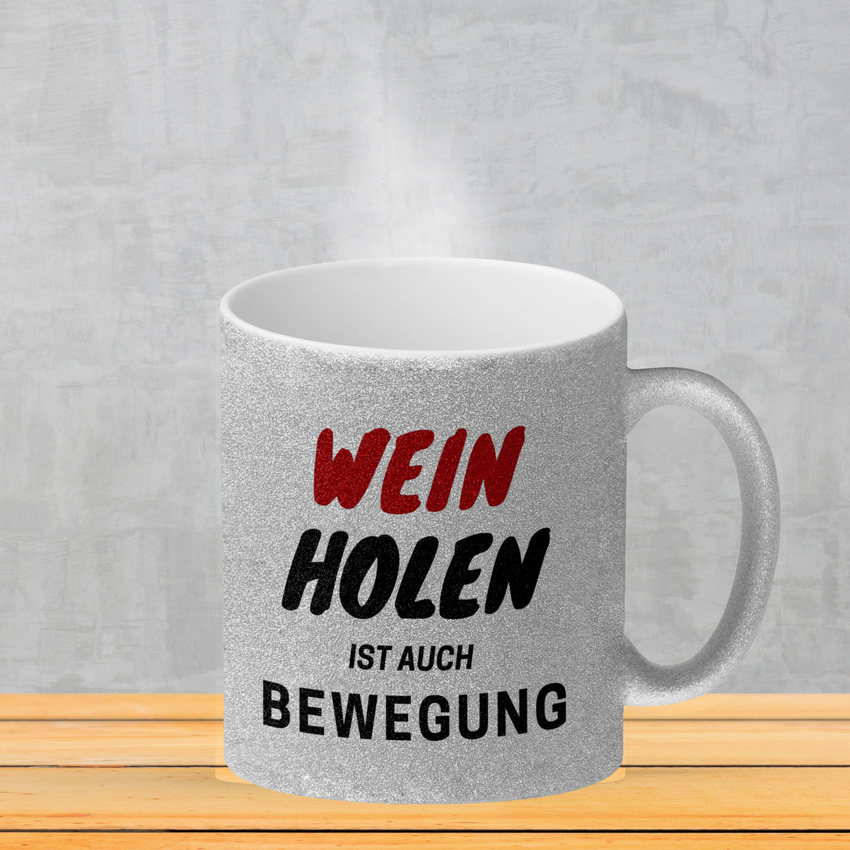 Bier Kaffeebecher mit Spruch - Bier holen ist auch Bewegung