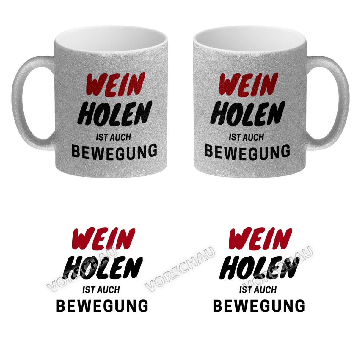 Bier Kaffeebecher mit Spruch - Bier holen ist auch Bewegung