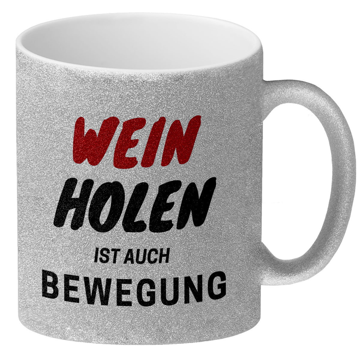 Bier Kaffeebecher mit Spruch - Bier holen ist auch Bewegung