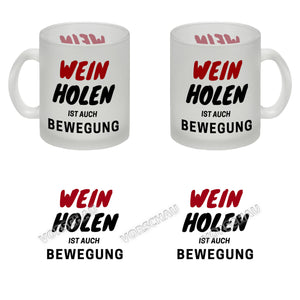 Bier Kaffeebecher mit Spruch - Bier holen ist auch Bewegung