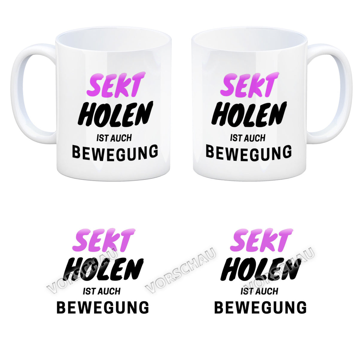 Bier Kaffeebecher mit Spruch - Bier holen ist auch Bewegung