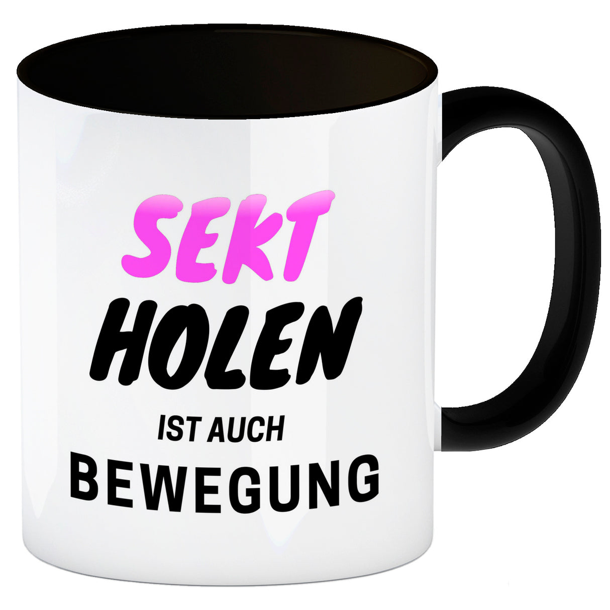 Bier Kaffeebecher mit Spruch - Bier holen ist auch Bewegung