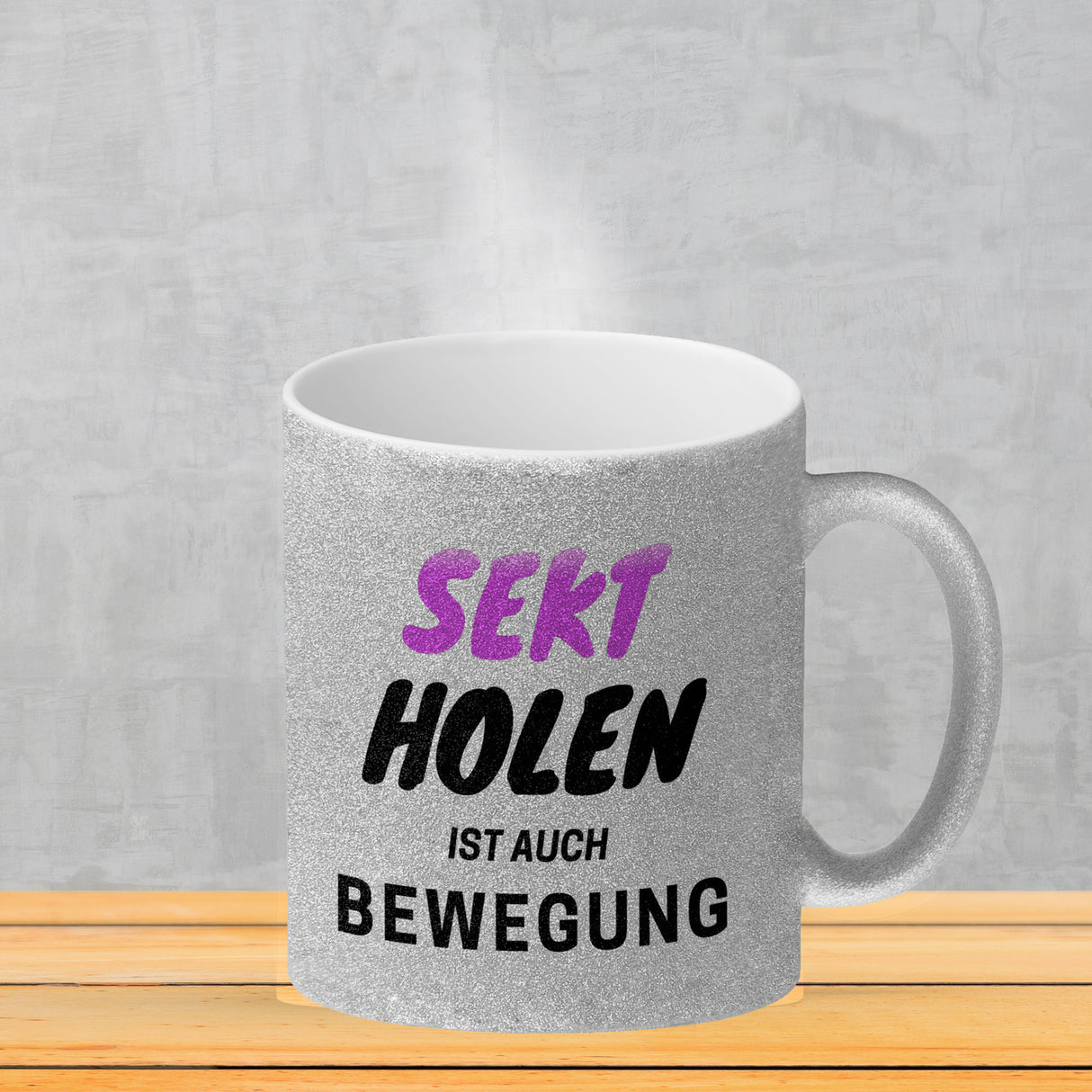 Bier Kaffeebecher mit Spruch - Bier holen ist auch Bewegung