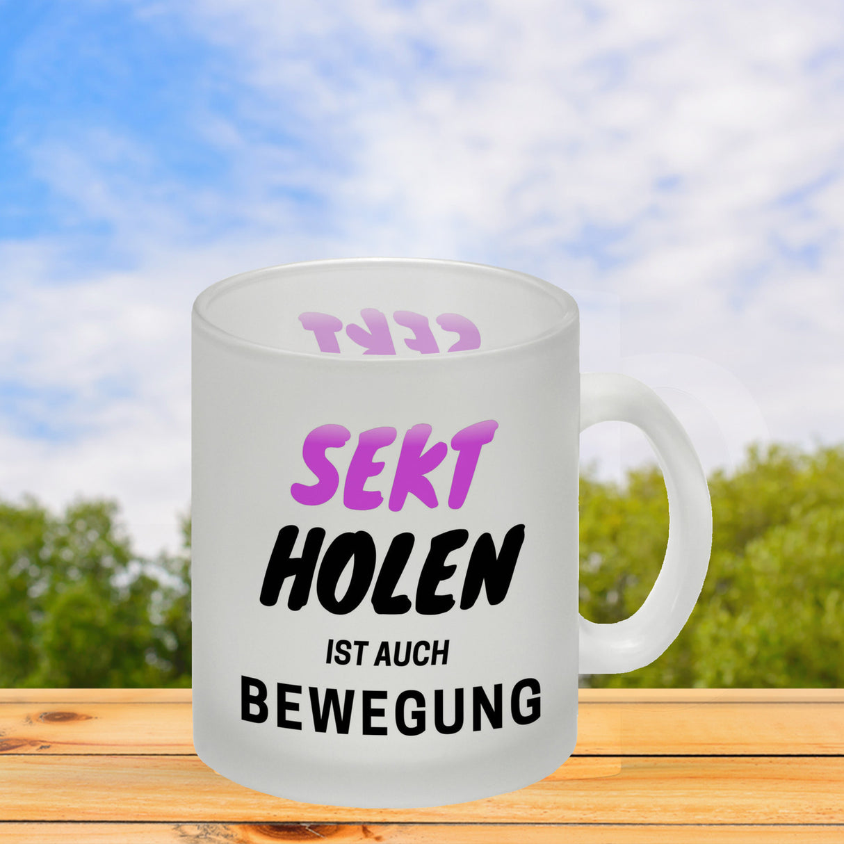 Bier Kaffeebecher mit Spruch - Bier holen ist auch Bewegung