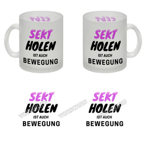 Bier Kaffeebecher mit Spruch - Bier holen ist auch Bewegung