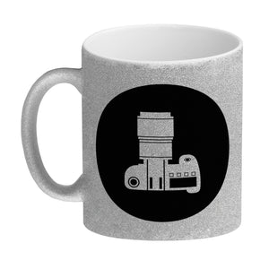 Fotografie Kaffeebecher mit Kamera Motiv