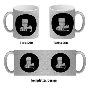Fotografie Kaffeebecher mit Kamera Motiv