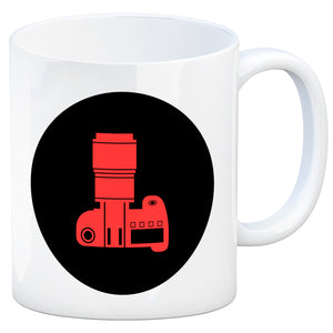 Fotografie Kaffeebecher mit Kamera Motiv