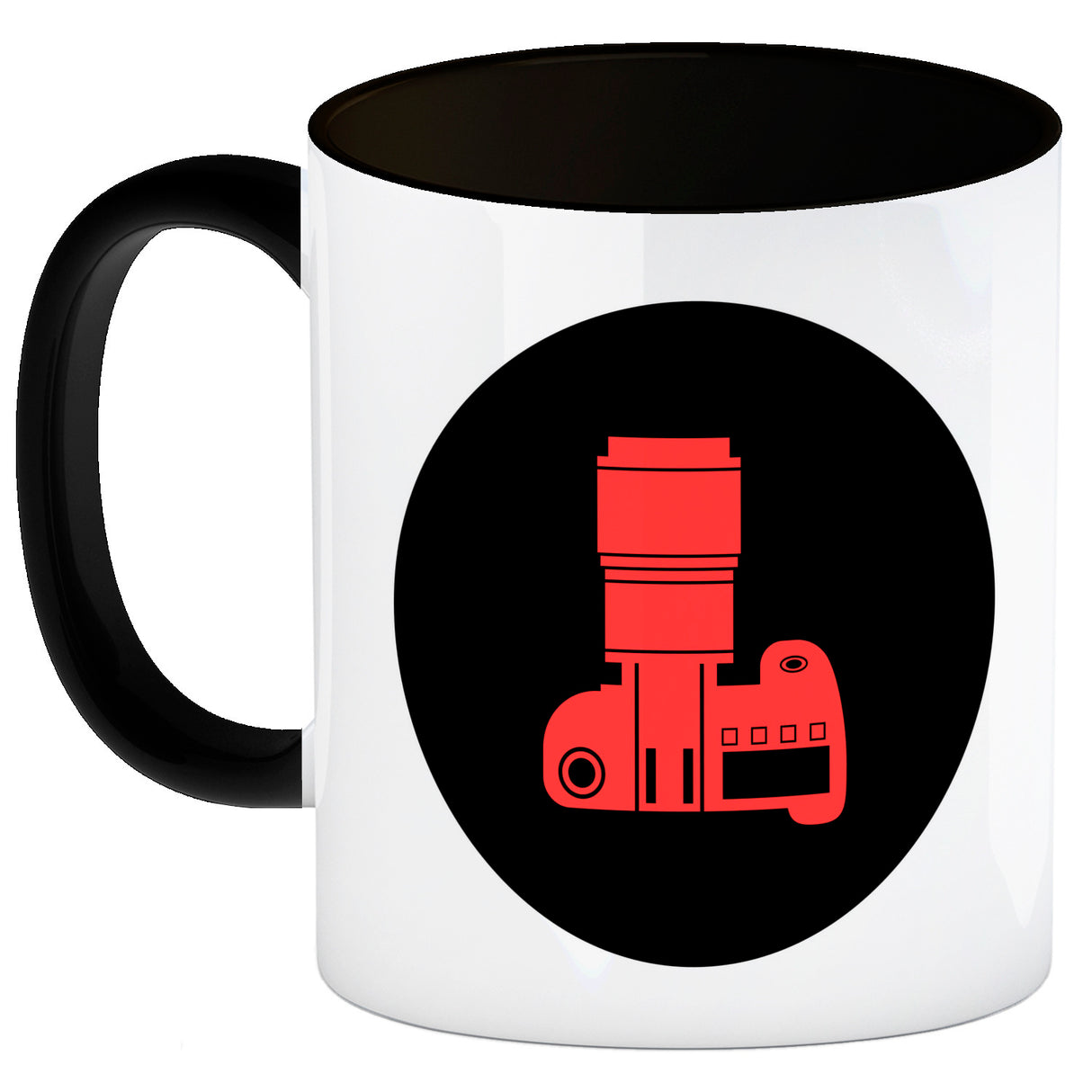 Fotografie Kaffeebecher mit Kamera Motiv