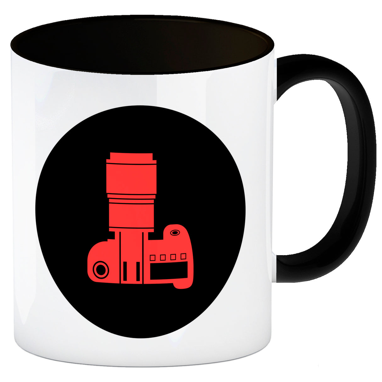 Fotografie Kaffeebecher mit Kamera Motiv