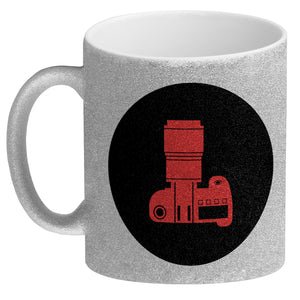 Fotografie Kaffeebecher mit Kamera Motiv