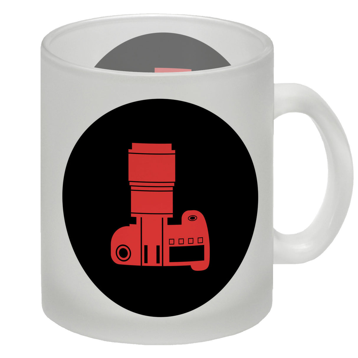 Fotografie Kaffeebecher mit Kamera Motiv