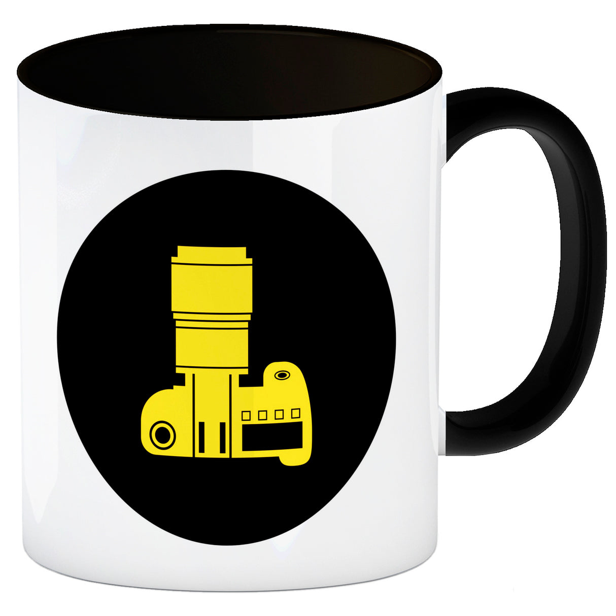 Fotografie Kaffeebecher mit Kamera Motiv