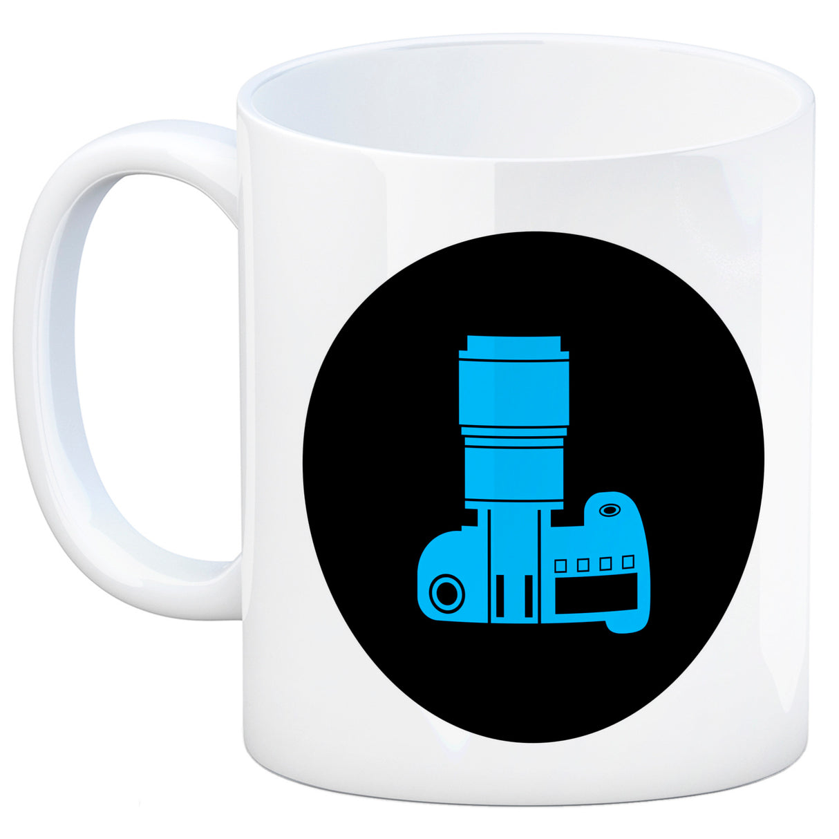 Fotografie Kaffeebecher mit Kamera Motiv