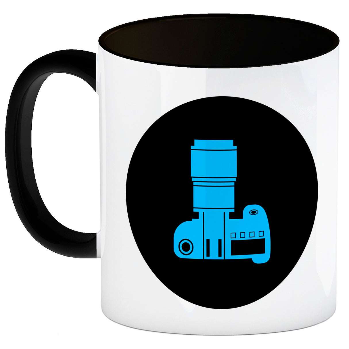 Fotografie Kaffeebecher mit Kamera Motiv