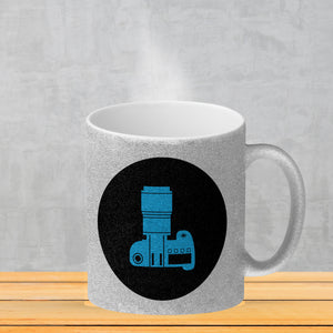 Fotografie Kaffeebecher mit Kamera Motiv