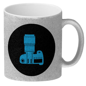 Fotografie Kaffeebecher mit Kamera Motiv