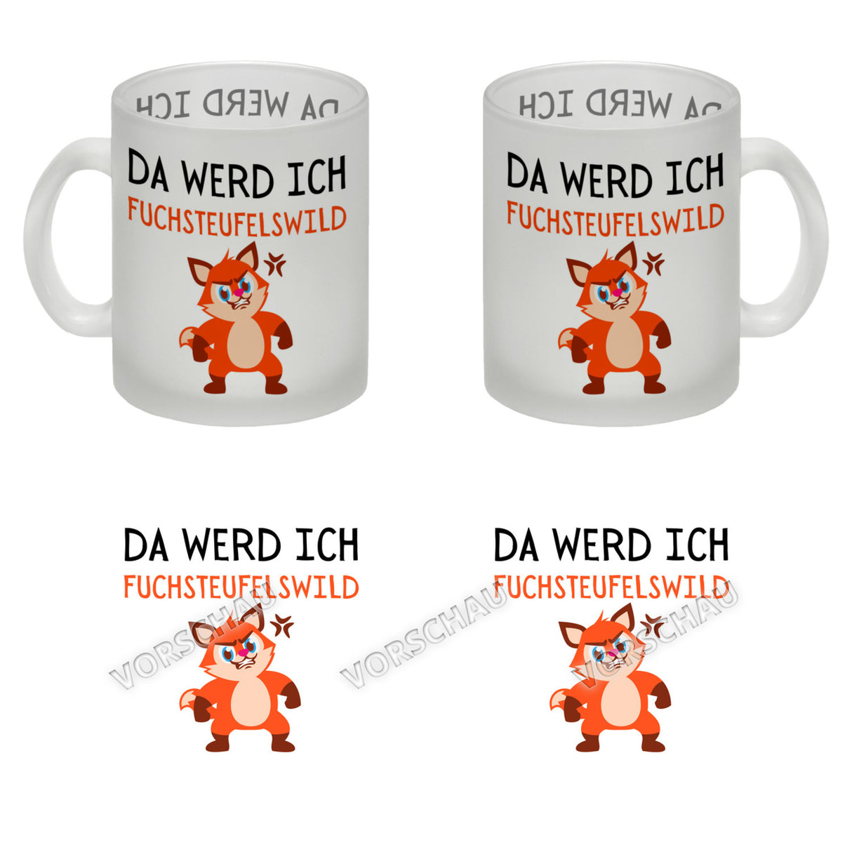 Fuchs Kaffeebecher mit Spruch This makes me fox devils wild