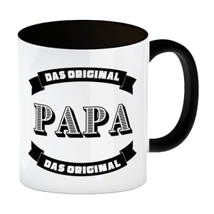 Papa Kaffeebecher mit Spruch Papa Das Original